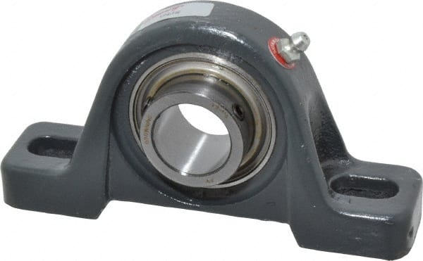 Browning - 1" ID, 5-1/2" OAL x 2-13/16" OAH Pillow Block - 1,651 Lb Static Cap, 2,801 Lb Dyn Cap, 3-15/16" Btw Mnt Hole Ctrs, 1-7/16" Base-to-Ctr Ht, Cast Iron - Exact Tooling