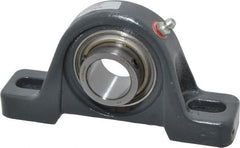 Browning - 1" ID, 5-1/2" OAL x 2-13/16" OAH Pillow Block - 1,651 Lb Static Cap, 2,801 Lb Dyn Cap, 3-15/16" Btw Mnt Hole Ctrs, 1-7/16" Base-to-Ctr Ht, Cast Iron - Exact Tooling