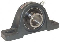 Browning - 2" ID, 8-13/16" OAL x 4-29/32" OAH Pillow Block - 6,601 Lb Static Cap, 9,752 Lb Dyn Cap, 6-15/16" Btw Mnt Hole Ctrs, 2-7/16" Base-to-Ctr Ht, Cast Iron - Exact Tooling