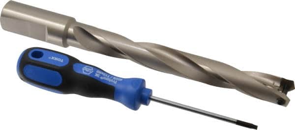 Guhring - 20.5 to 20.99mm Diam, 151mm Max Depth, 1" Shank Diam, 183mm Flute, 243mm OAL, Replaceable Tip Drill - HT 800 WP Insert, Series 4109 - Exact Tooling