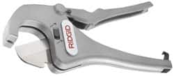 Ridgid - 1/2" to 1-5/8" Pipe Capacity, Ratcheting Tube & Pipe Cutter - Cuts Plastic, Rubber, PVC, CPVC - Exact Tooling