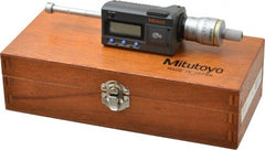 Mitutoyo - 0.425" to 0.5", IP65, TiN Finish, Electronic Inside Micrometer - 0.00005" Resolution, 0.0001" Accuracy - Exact Tooling