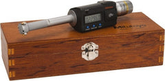 Mitutoyo - 0.65" to 0.8", IP65, TiN Finish, Electronic Inside Micrometer - 0.00005" Resolution, 0.0001" Accuracy - Exact Tooling