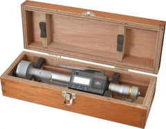 Mitutoyo - 1.6" to 2", IP65, TiN Finish, Electronic Inside Micrometer - 0.00005" Resolution, 0.00015" Accuracy - Exact Tooling