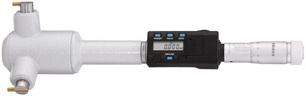Mitutoyo - 2-1/2" to 3", IP65, TiN Finish, Electronic Inside Micrometer - 0.00005" Resolution, 0.00015" Accuracy - Exact Tooling