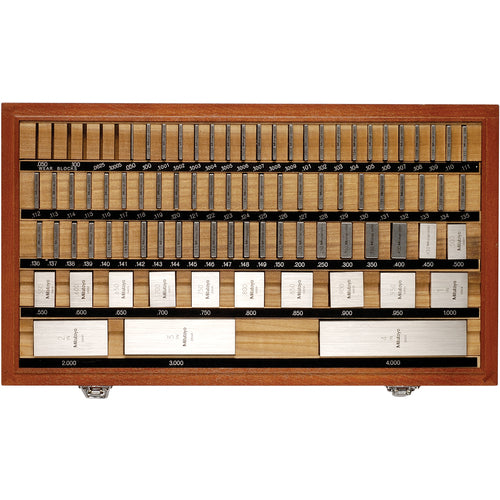 Square Gage Block Set - 81 Pieces - Grade 2 - Steel - Exact Tooling