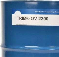 Master Fluid Solutions - Trim OV 2200, 54 Gal Drum Cutting & Grinding Fluid - Straight Oil, For Thread Rolling - Exact Tooling