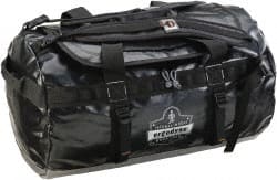 Ergodyne - 2 Pocket, 9,460 Cubic Inch, Tarpaulin, 600D Polyester Water Resistant Empty Duffel Bag - 31 Inch Wide x 15 Inch Deep x 15 Inch High, Black - Exact Tooling