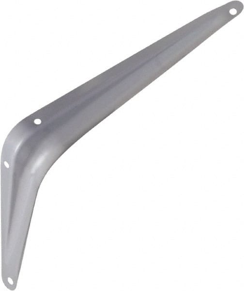 National Mfg. - 100 Lb Capacity, Gray Shelf Brackets - 6" Long x 8" High x 1.667" Wide - Exact Tooling