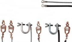 Justrite - Drum Bondwires End Style: Alligator Clip Both Ends Length (Feet): 3.00 - Exact Tooling