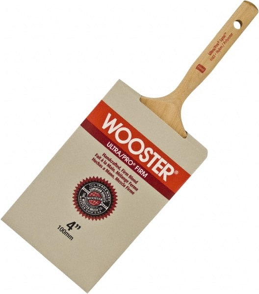 Wooster Brush - 3" Flat Nylon/Polyester Varnish Brush - 3-3/16" Bristle Length, 6-1/4" Maple Dowel Handle - Exact Tooling
