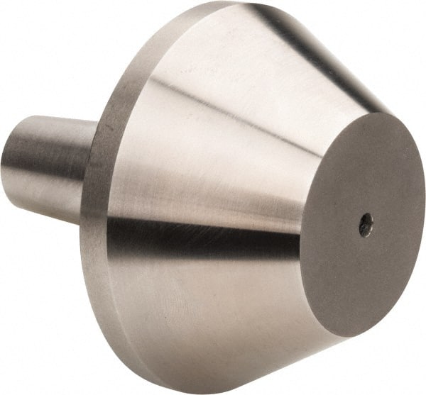Riten - 5MT Taper, 1-1/2 to 2-3/4" Point Diam, Hardened Tool Steel Lathe Bull Nose Point - 1-5/8" OAL - Exact Tooling