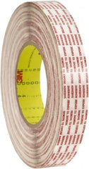 3M - 1" x 60 Yd Rubber Adhesive Double Sided Tape - 6 mil Thick, Polypropylene Film Liner, Series 476XL - Exact Tooling