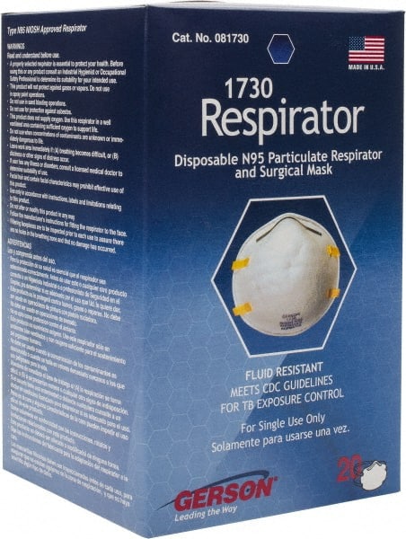 Gerson - N95, Size Universal, Particulate Respirator - Exact Tooling