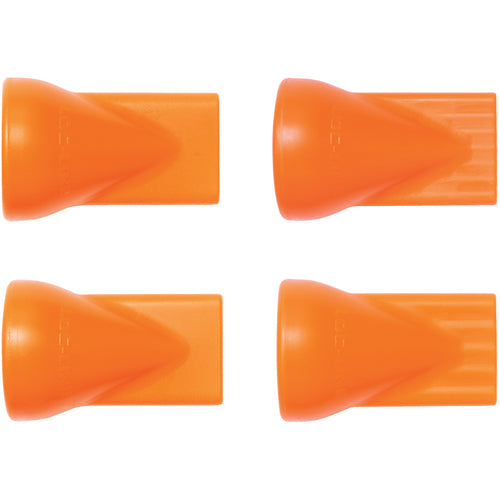 Coolant Hose System Assortment - 1/2″ Inside Diameter System-1/2″ Flat Nozzle Assortment Contains 1 each of Flat Slot 80, Flat Slot 125, Flat Hole 5 & Flat Hole 7 Nozzles - Exact Tooling
