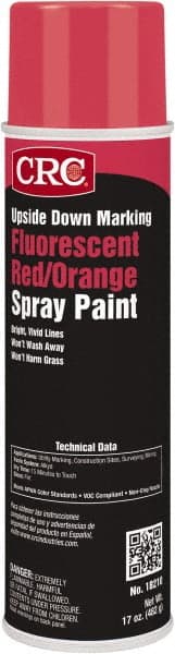 CRC - 20 fl oz Red Marking Paint - 700' Coverage, Lead Free Formula, 528 gL VOC - Exact Tooling