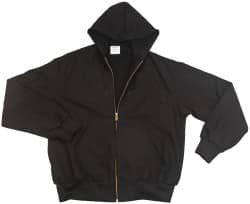 PRO-SAFE - Size 2XL General Purpose Jacket - Black, Cotton, Zipper Closure - Exact Tooling