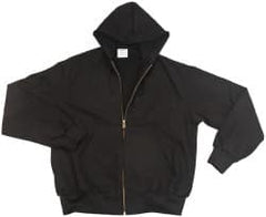 PRO-SAFE - Size L General Purpose Jacket - Black, Cotton, Zipper Closure - Exact Tooling