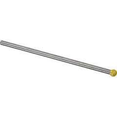Made in USA - 1/2" Cut Diam, 0.2362" Shank Diam, Ball Head Single Cut Burr - Carbide, 11mm LOC, 161mm OAL - Exact Tooling