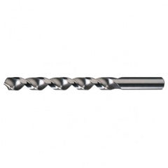 #34 RHS / RHC HSS 118 Degree Radial Point High Helix Jobber Drill - Bright - Exact Tooling