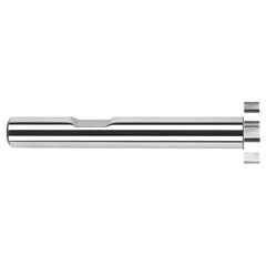 1.0000″ (1″) Cutter Diameter × 0.0780″ (5/64″) Width Carbide Square Large Diameter Standard Keyseat Cutter, 12 Flutes - Exact Tooling