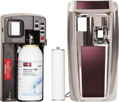 Rubbermaid - 6,000 Cu Ft Coverage, Chrome Metered Aerosol Dispenser - Lumecel Rechargeable Energy System Battery Required - Exact Tooling