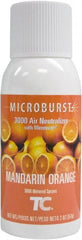 Rubbermaid - 2 oz Air Freshener Dispenser Aerosol Refill - Mandarin Orange, Compatible with Lumecel & Microburst 3000 Dispensers - Exact Tooling
