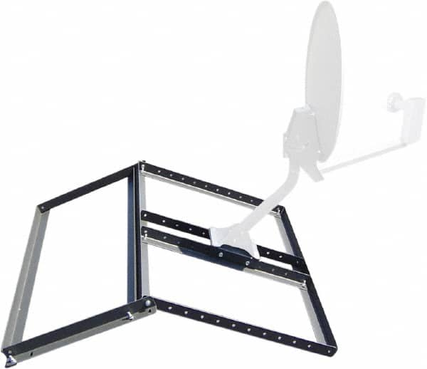 Video Mount - Security Camera Non-Penetrating Pitched Roof Mount - 41" Long, Dark Gray - Exact Tooling
