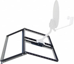 Video Mount - Security Camera Non-Penetrating Pitched Roof Mount - 41" Long, Dark Gray - Exact Tooling