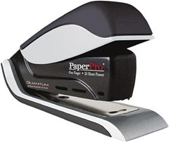 PaperPro - 25 Sheet Half Strip Stapler - Black/Silver - Exact Tooling