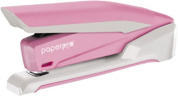PaperPro - 20 Sheet Long Reach Stapler - Pink & White - Exact Tooling