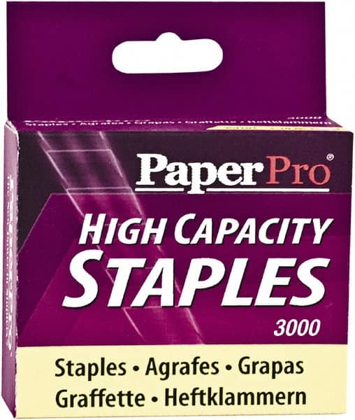 PaperPro - 3/8" Leg Length, Steel High Capacity Staples - 65 Sheet Capacity, For Use with PaperPros 1200 & 1210 - Exact Tooling