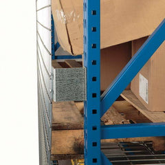 Folding Guard - Temporary Structure Parts & Accessories Type: Offset Bracket for Qwik Fence Pallet Rack Backing Width (Inch): 4 - Exact Tooling