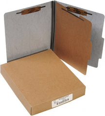 ACCO - 11 x 8 1/2", Letter Size, Gray, File Folders with Top Tab - Right of Center Tab Cut Location - Exact Tooling