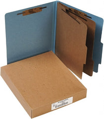 ACCO - 11 x 8 1/2", Letter Size, Sky Blue, File Folders with Top Tab - Right of Center Tab Cut Location - Exact Tooling
