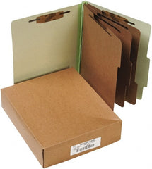 ACCO - 11 x 8 1/2", Letter Size, Leaf Green, File Folders with Top Tab - Right of Center Tab Cut Location - Exact Tooling