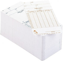 Acroprint Time Recorder - 3-2/5" High x 3-2/5" Wide Weekly/Bi-Weekly/Twice Monthly Time Cards - White, Use with Acroprint Model ATR120 - Exact Tooling
