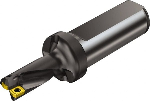 Sandvik Coromant - 42mm Max Drill Depth, 2xD, 19mm Diam, Indexable Insert Drill - 2 Inserts, 25mm Shank Diam, Flange Shank - Exact Tooling