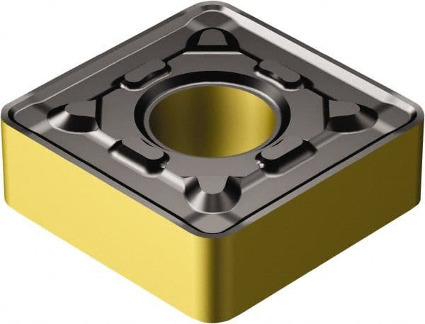 Sandvik Coromant - SNMG854 PR Grade 4335 Carbide Turning Insert - TiCN/AI2O3/TiN Finish, 90° Square, 1" Inscr Circle, 5/16" Thick, 1/16" Corner Radius - Exact Tooling
