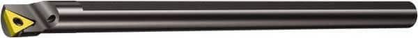 Sandvik Coromant - 12.2mm Min Bore Diam, 6" OAL, 3/8" Shank Diam, E-STFP Indexable Boring Bar - TPMT 1.81.51 Insert, Screw Clamping Holding Method - Exact Tooling