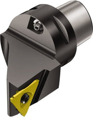 Sandvik Coromant - Cx-R/LF123T/U..BM Insert, 60mm Head Length, Modular Grooving Cutting Unit Head - Left Hand Cut, System Size C4, Through Coolant, Series CoroCut 3 - Exact Tooling