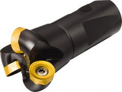 Sandvik Coromant - 2 Inserts, 19.05mm Cutter Diam, 6.35mm Max Depth of Cut, Indexable High-Feed Face Mill - 6.0236" High, RA200..MNxx Toolholder, RCKT 13 04 00 Inserts, Series CoroMill 200 - Exact Tooling