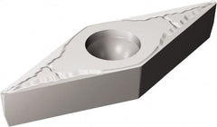 Sandvik Coromant - VBMT333 KM Grade H13A Carbide Turning Insert - Uncoated, 35° Diamond, 3/8" Inscr Circle, 3/16" Thick, 3/64" Corner Radius - Exact Tooling