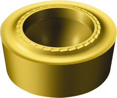 Sandvik Coromant - RCMT43 SM Grade S05F Carbide Turning Insert - TiCN/AI2O3/TiN Finish, Round, 1/2" Inscr Circle, 3/16" Thick - Exact Tooling
