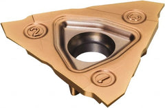 Sandvik Coromant - TN123T3 RS 3mm Cutting Width Carbide Grooving Insert - 6mm Max Depth of Cut, Neutral, 1.5mm Corner Radius, TiAlN Finish - Exact Tooling