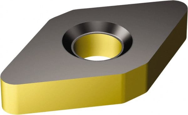 Sandvik Coromant - DNMA443 KR Grade 3210 Carbide Turning Insert - TiCN/Al2O3/TiN Finish, 55° Diamond, 1/2" Inscr Circle, 1/4" Thick, 3/64" Corner Radius - Exact Tooling
