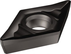 Sandvik Coromant - DCGX32.51 AL Grade 1105 Carbide Turning Insert - TiAlN Finish, 55° Diamond, 3/8" Inscr Circle, 5/32" Thick, 1/64" Corner Radius - Exact Tooling