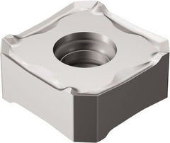 Sandvik Coromant - 345R1305 KL Grade H13A Carbide Milling Insert - Uncoated, 5.6mm Thick, 13mm Inscribed Circle, 0.8mm Corner Radius - Exact Tooling