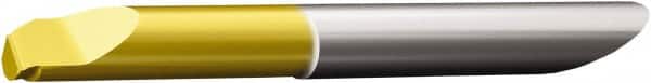 Sandvik Coromant - 1.95mm Groove Width, 4.2mm Min Hole Diam, 20.3mm Max Hole Depth, Turning Grooving Tool - 20.3mm Projection, 37.25mm OAL, 0.15mm Radius, Solid Carbide, TiAlN/TiN Finish - Exact Tooling