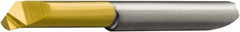 Sandvik Coromant - 2.45mm Groove Width, 5.2mm Min Hole Diam, 10mm Max Hole Depth, Turning Grooving Tool - 10mm Projection, 32.25mm OAL, 0.2mm Radius, Solid Carbide, TiAlN/TiN Finish - Exact Tooling